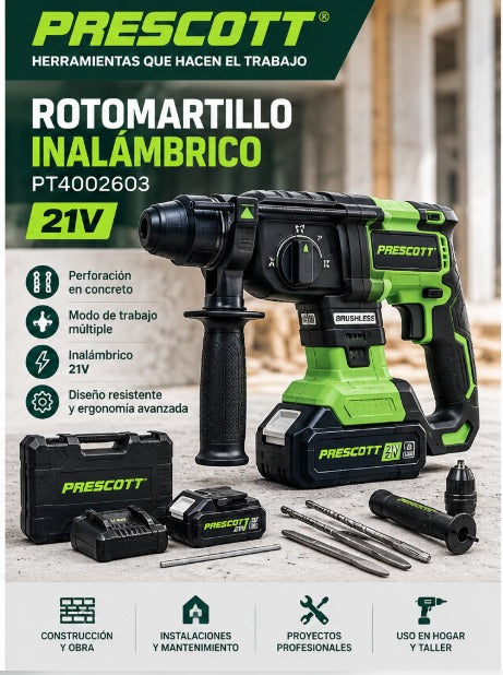Rotomartillo inalámbrico 21V PT4002603