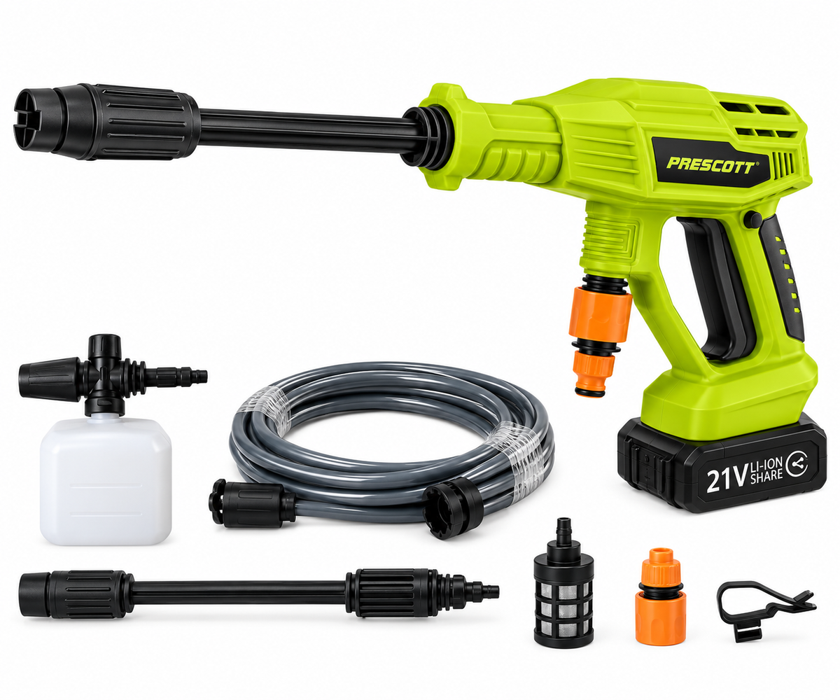 hidrolavadora inalámbrica prescott 21v 250w – pt4025001